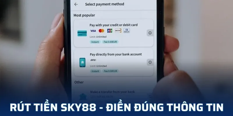 Điền đúng thông tin trong khi giao dịch để tránh các lỗi Điền đúng thông tin trong khi giao dịch để tránh các lỗi